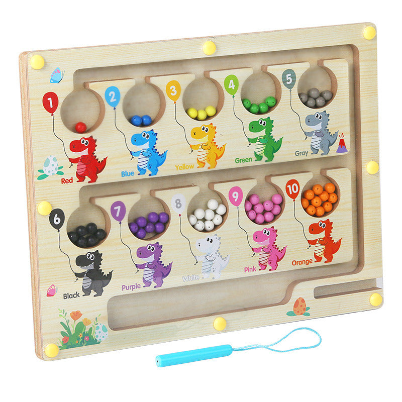 Wooden Montessori Toys Magnetic Plate Puzzle for Toddlers