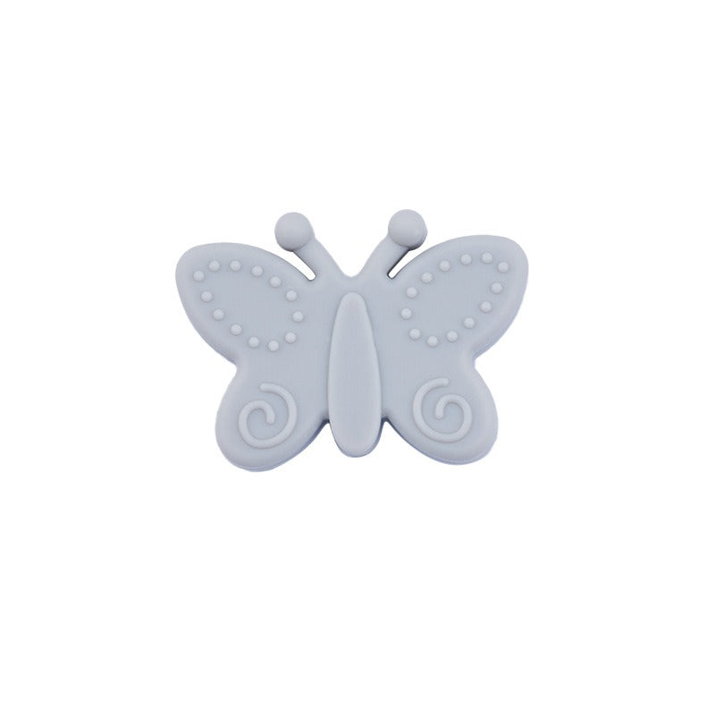 20pcs Silicone Focal Beads Butterfly Side Profile 8