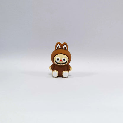 20Pcs Silicone 3D Focal Beads Cartoon Figure Sitting Pose 9