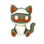 20Pcs Silicone 3D Focal Beads Cat Wearing Bandage Sitting Pose 2