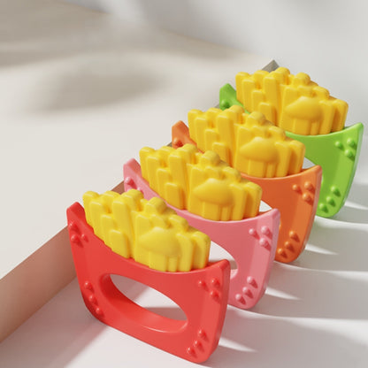 Silicone Fries Cartoon Snacks Baby Teething Toy for Infant 2