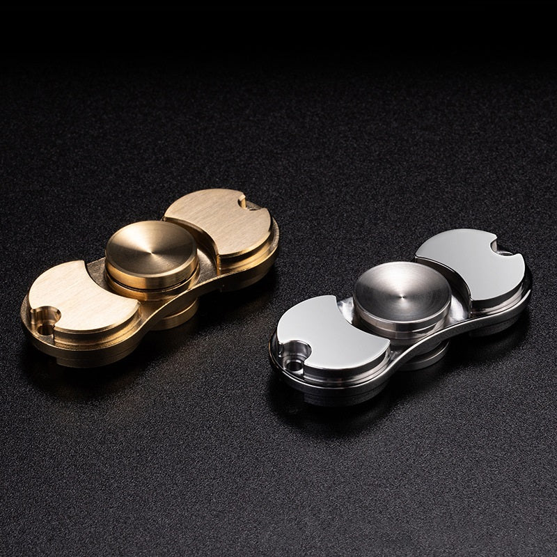 Metal Spaceship Fidget Spinner Stainless Steel and Brass with R188 Bearing