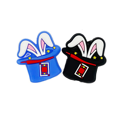20pcs Silicone Focal Beads Magic Hat With Bunny Ears