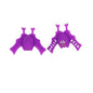20Pcs Silicone 3D Focal Beads Halloween Inverted Bat with Printed Text 2