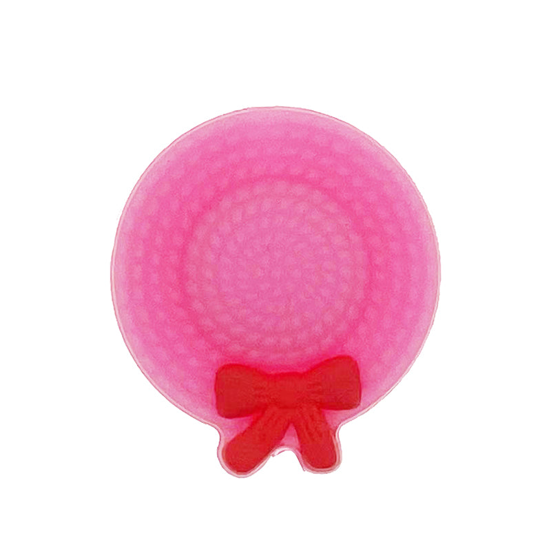 20pcs Silicone Focal Beads Bow Hat With Bow Detail 6