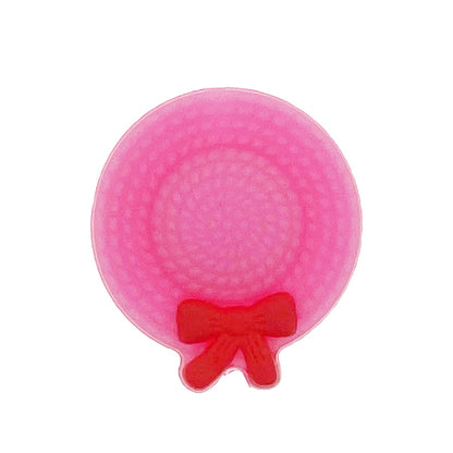 20pcs Silicone Focal Beads Bow Hat With Bow Detail 6