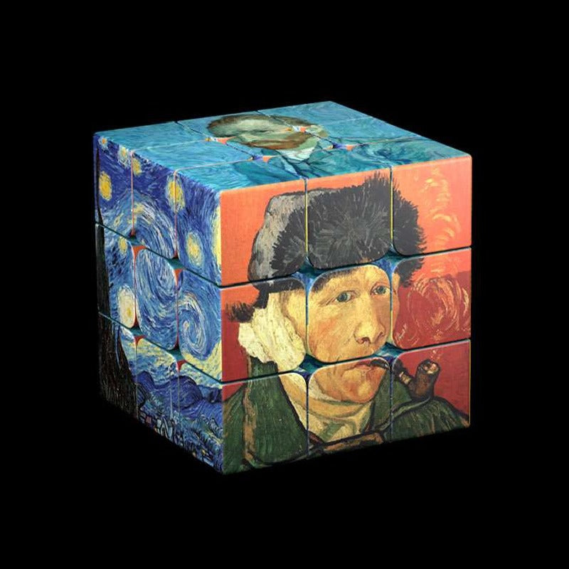 Plastic Fidget Cube Puzzle Toy 5.7cm Size 8