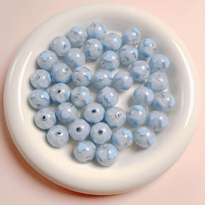 10pcs 16mm Candy Heart Acrylic Beads DIY Bracelet Making 12