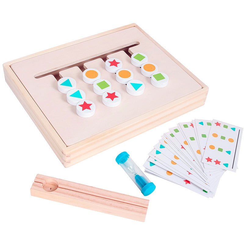 Wooden Montessori Toys Thinking Training Double-Sided Game 4