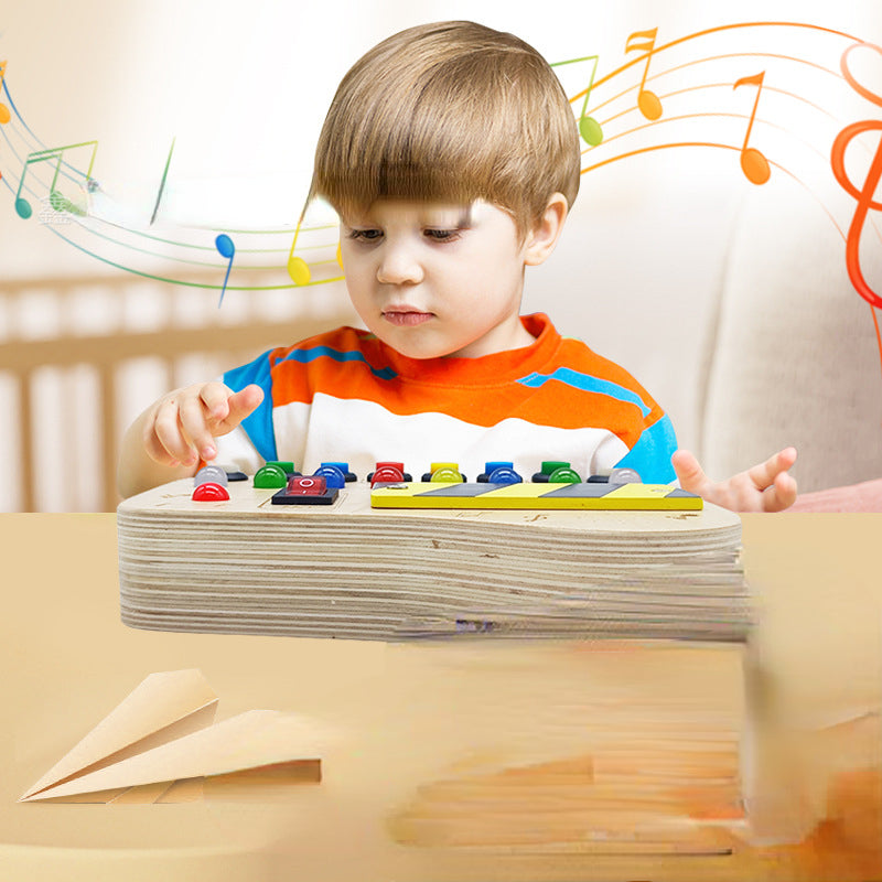Wooden Music Box Kids Musical Instrument Early Education Toy 3