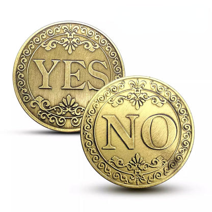 Yes No Decision Coin Novelty Coin 4cm Iron Material