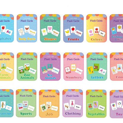 Educational Flash Cards Learning Toy Paper 63x88mm