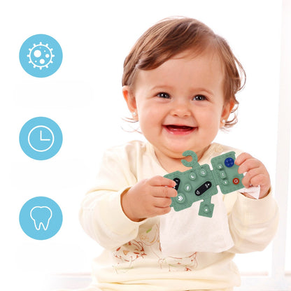 Robot Silicone Teething Toy Baby Teether for Infants 3