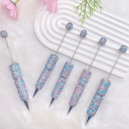 Full Rhinestone Beadable Ballpoint Pens Creative Bright Colour DIY Craft