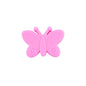 20pcs Silicone Focal Beads Butterfly Side Profile 18