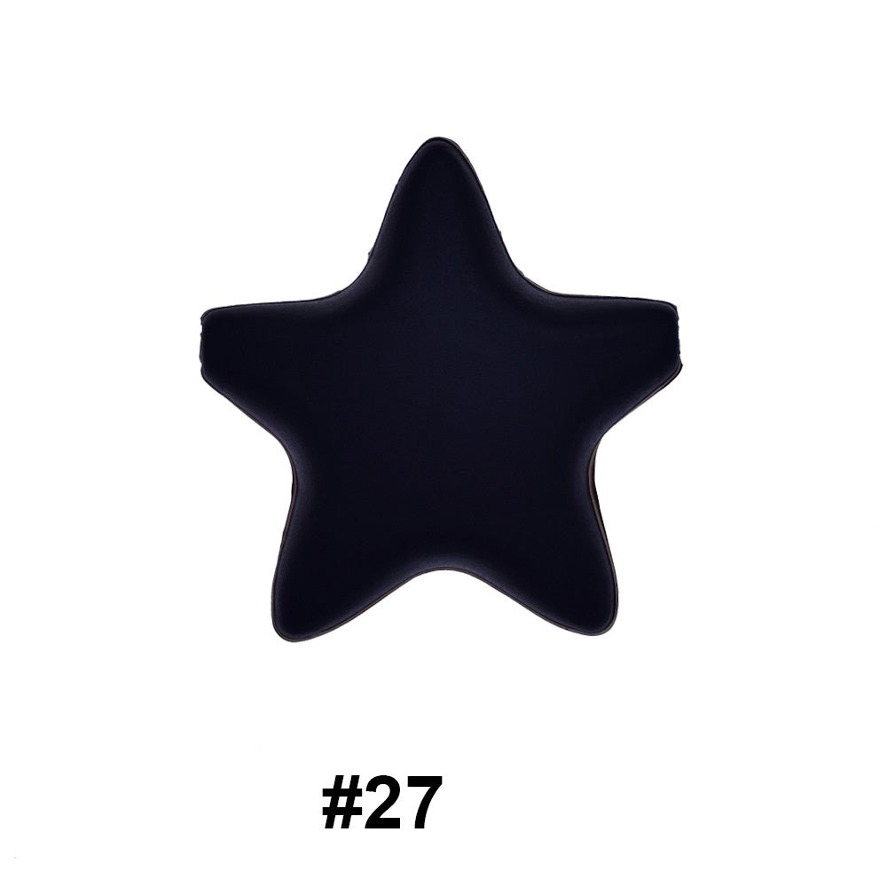 45mm Star Silicone Beads 50pcs