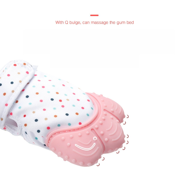 Silicone Baby Teething Glove Teether Soothing Toy 3