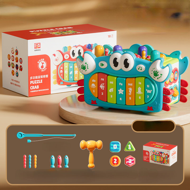 Crab Shape Plastic Kids Musical Instrument Educational Toy 6
