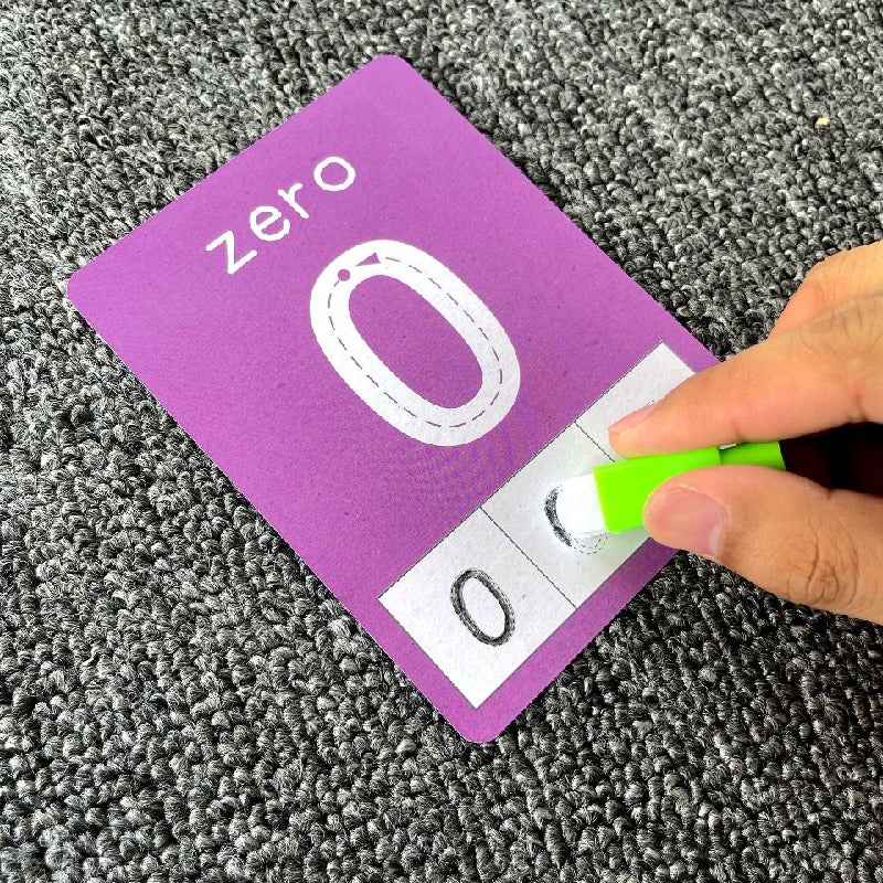 Educational Paper Number Flash Cards Cognitive Learning Toy 3