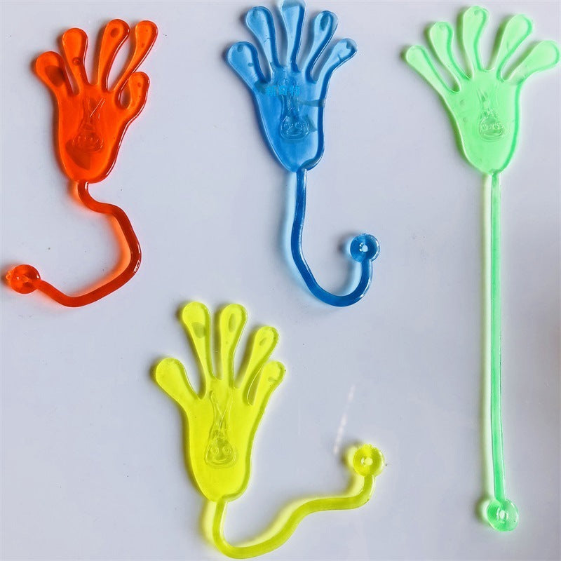 Stretchy Sticky Hand Toy Large Size Stretchable Novelty Toy 100pcs