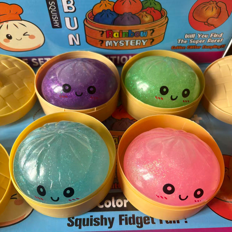 TPR Squishy Steamed Stuffed Bun Sensory Toy  16