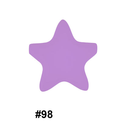 45mm Star Silicone Beads 50pcs