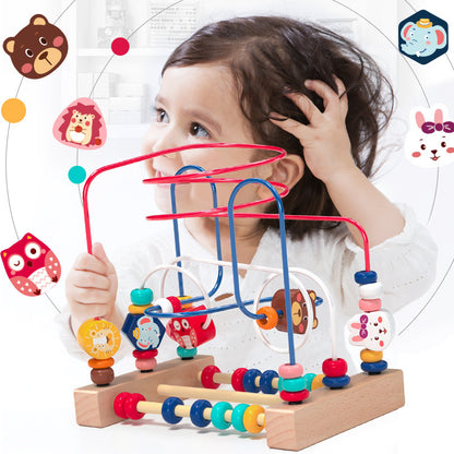 Wooden Bead Maze Educational Activity Toy for Toddlers 2