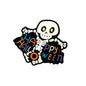 20pcs Silicone Focal Beads Happy Halloween Skeleton with Text
