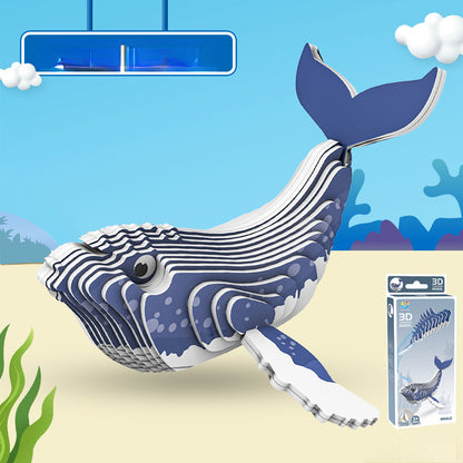 Marine Animals 3D Puzzle Paper Educational Toy for Kids 4