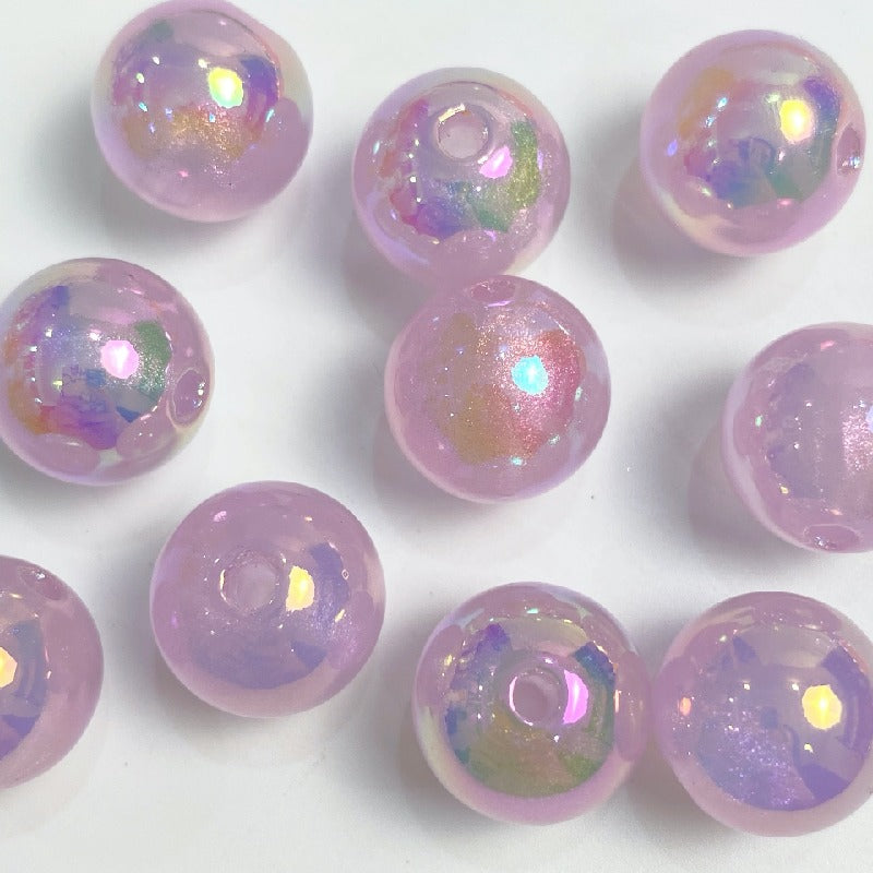 50pcs 16mm Glow in Dark Round Acrylic Beads for Jewelry Making 5