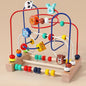 Wooden Bead Maze Educational Animal Fruit Activity Toy 4