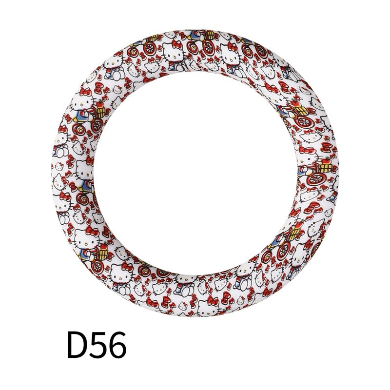 65mm Printed Silicone Beads Rings 14