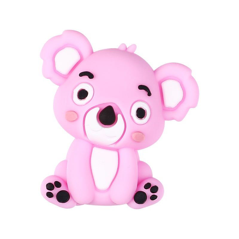 20Pcs Silicone 3D Focal Beads Sitting Koala Front Facing 13