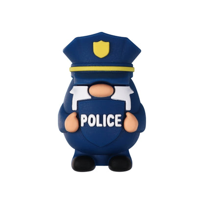 20Pcs Silicone 3D Focal Beads Doctor Police Firefighter Career Medical Theme 15