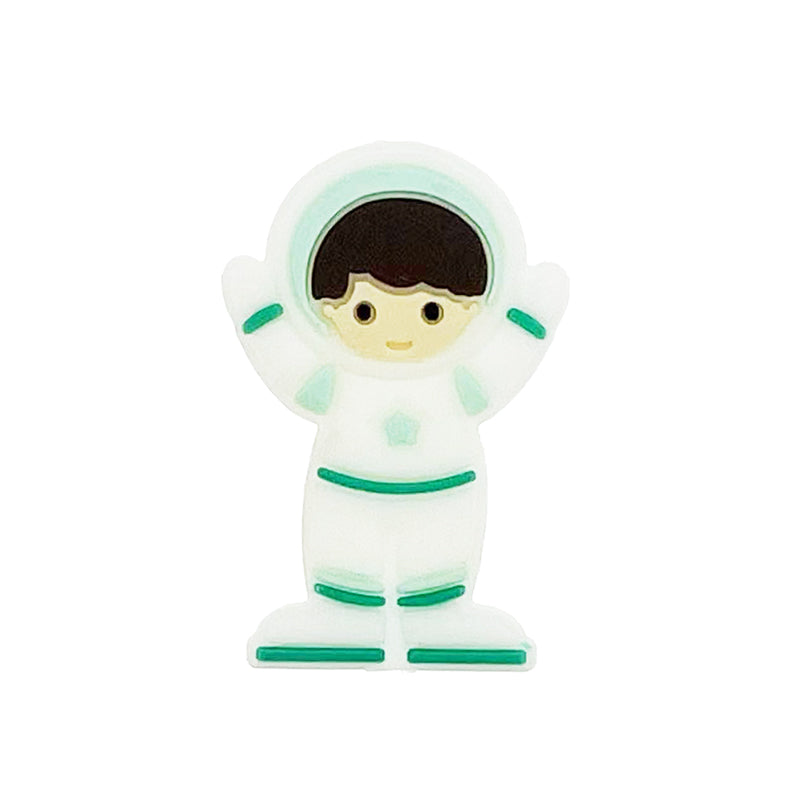 20pcs Silicone Focal Beads Astronaut Front Facing Design 4