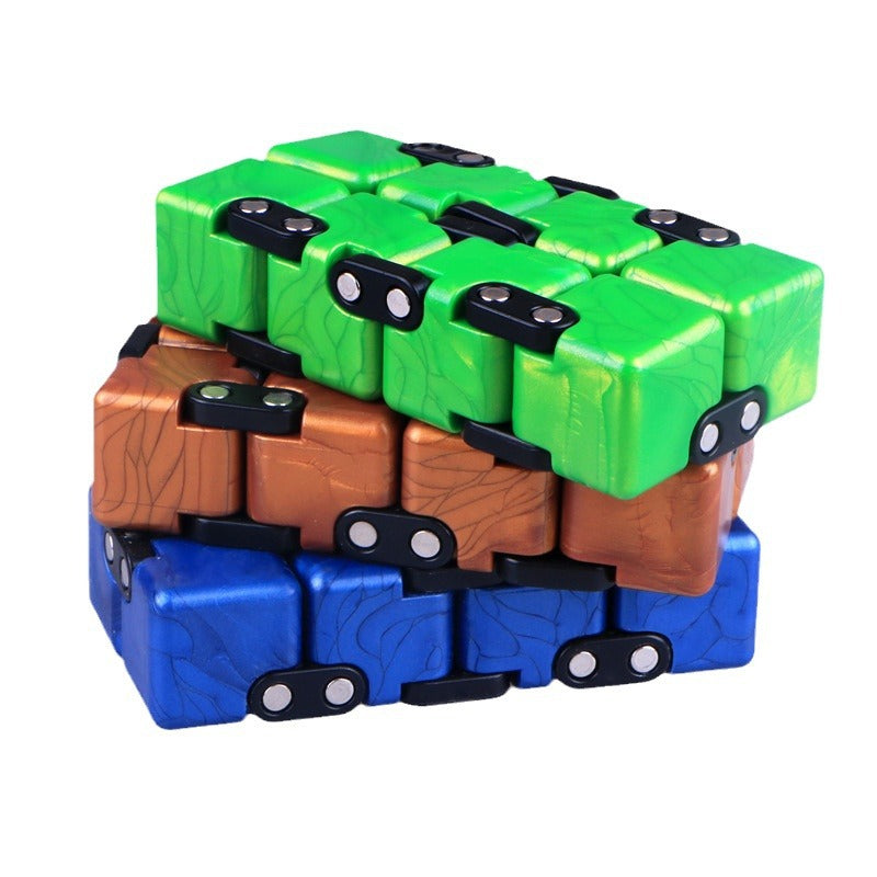 Plastic Infinity Cube Fidget Toy Creative Puzzle for Kids and Adults 3