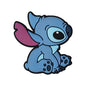 20Pcs Silicone Focal Beads Blue Alien Character Large Ears Sitting Pose and Blue Donkey with Tiger Companion 13