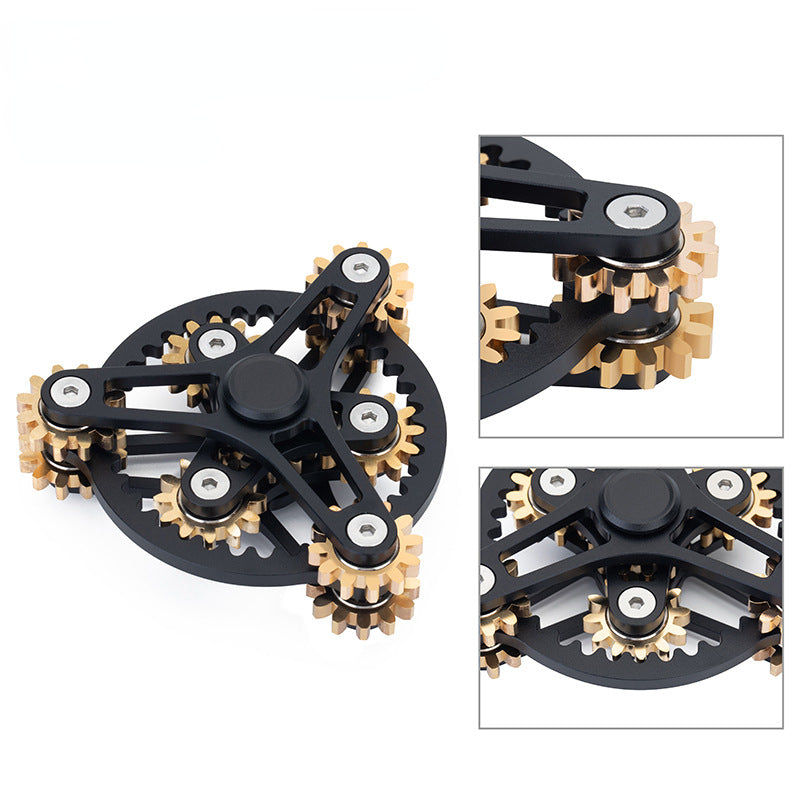 Metal Gear Fidget Spinner Linkage Rotation Hand Spinner Gyroscope 2