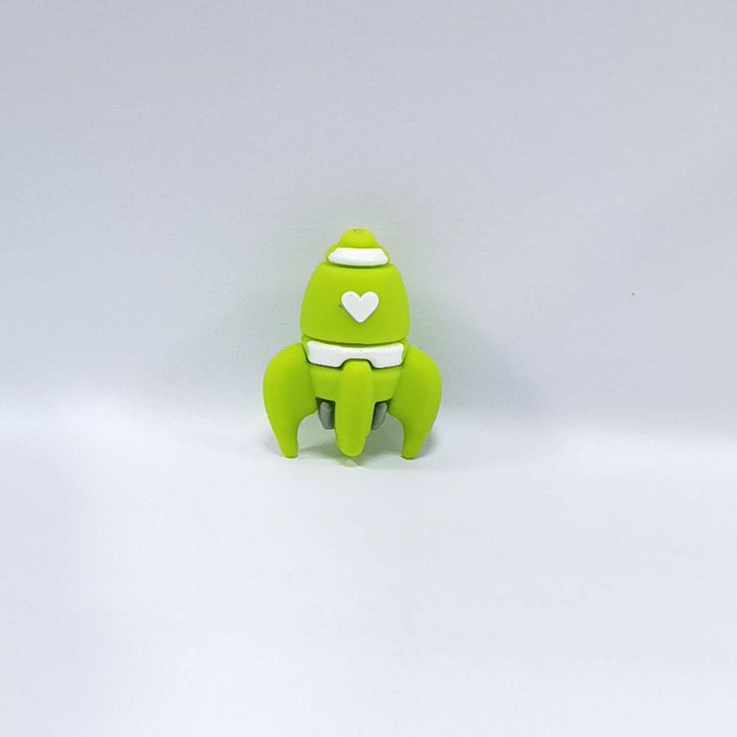 20Pcs Silicone 3D Focal Beads Color Love Rocket with Heart Detail 4