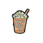 Silicone Focal Beads Pumpkin Spice and Everything Nice Milk Tea With Printed Text