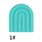 20pcs Silicone Focal Beads Arch Solid Color Design 6