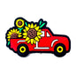 20pcs Silicone Focal Beads Sunflower Red Car Design