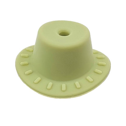 50pcs Silicone Focal Beads Cowboy Hat With Hole Center 12