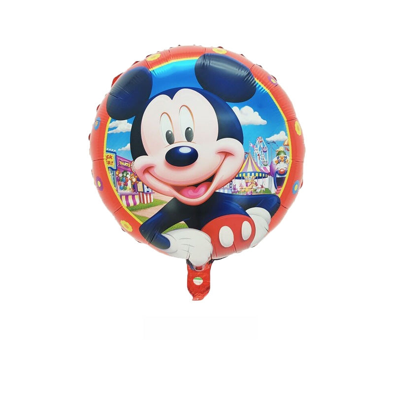 Mickey Minnie Cartoon Foil Balloon Set Birthday Party Decoration 9