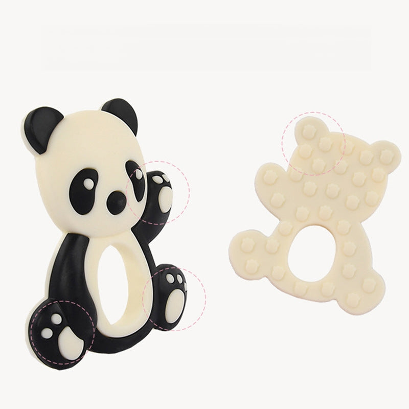 Panda Silicone Teething Toy Baby Teether 5 Pieces Set 5