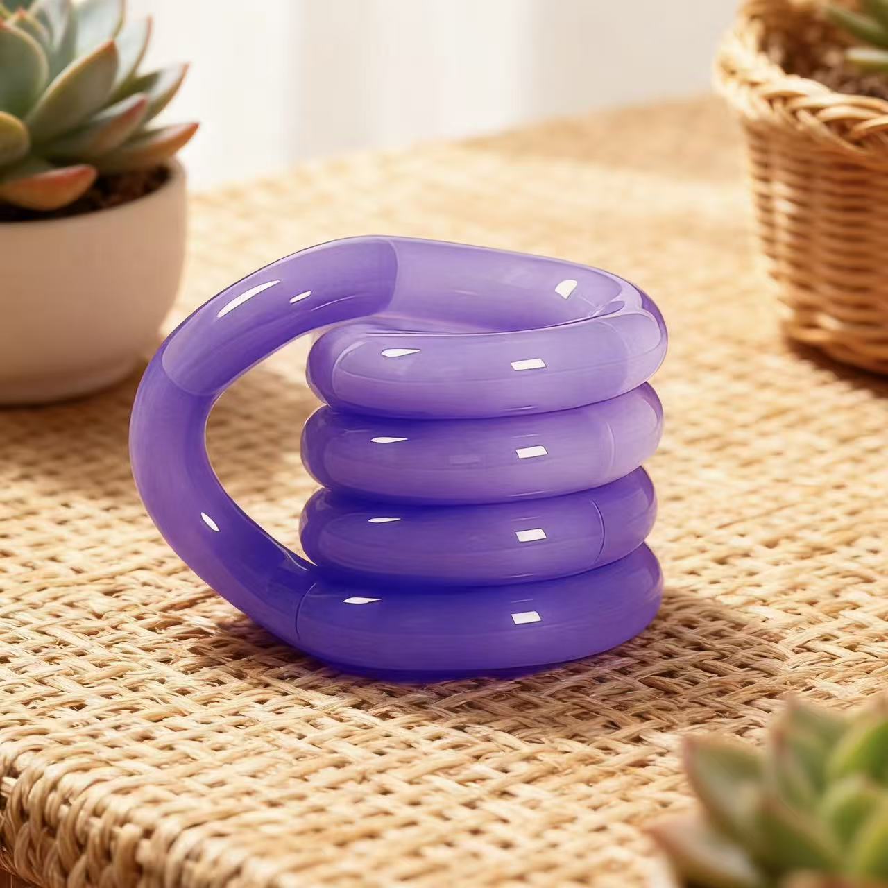 Plastic Twist Sensory Fidget Toy Crystal Series 4