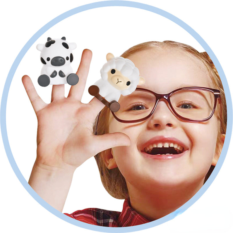 Soft Rubber Farm Animal Pairing Montessori Toys Educational Toy 4