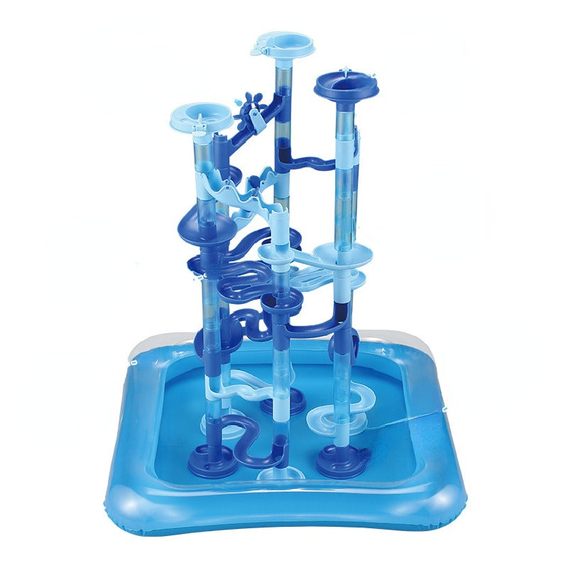 Plastic Marble Run Water Playing Educational Toy 16.5cm