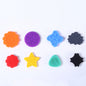 Tactile Sensory Stone Silicone Flower Star Fidget Worry Stone