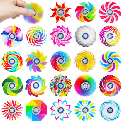 Acrylic Fidget Spinner Colorful Fingertip Stress Relief Toy